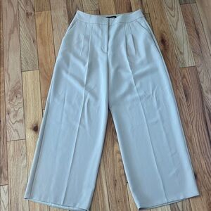 Express Light Gray Women's Wide-Leg Pants